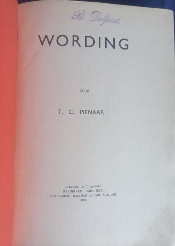 Wording deur TC Pienaar