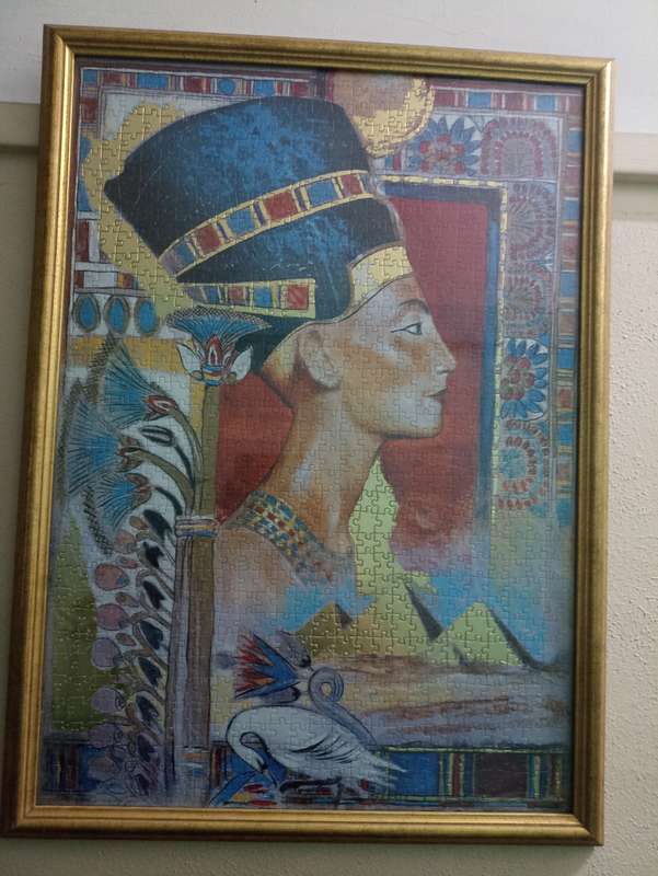 Nevertiti puzzle picture in frame