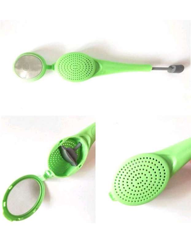 Loose Leaf Tea Infuser with Squeeze Pump also Usable with Tea Bags