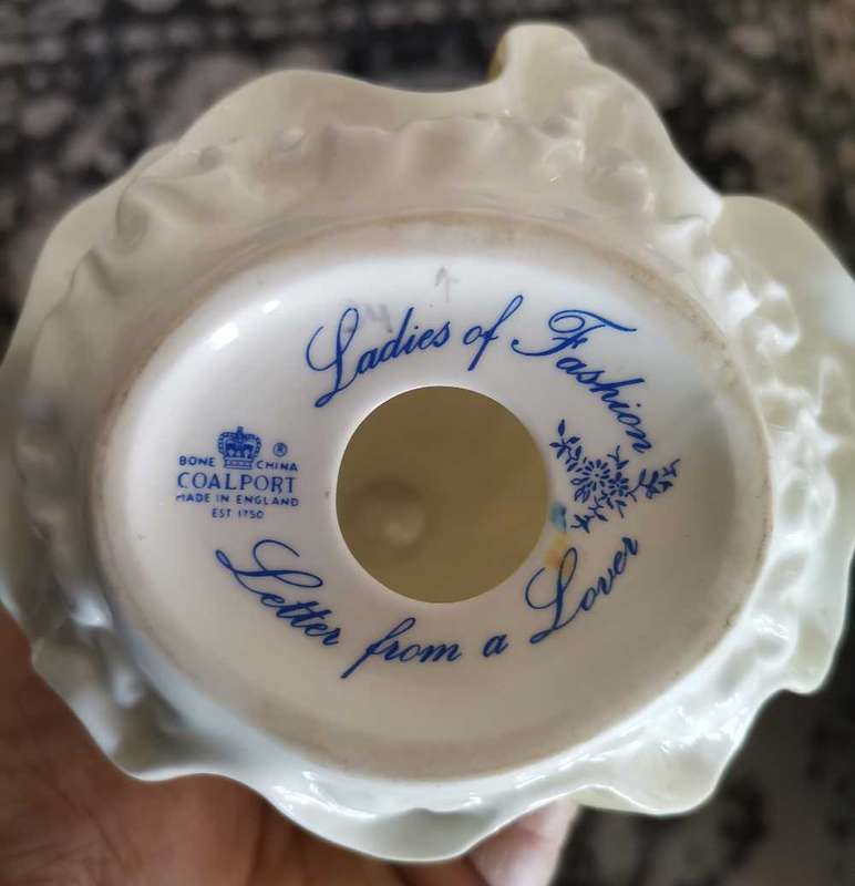 Coalport figurine - Letter from a lover