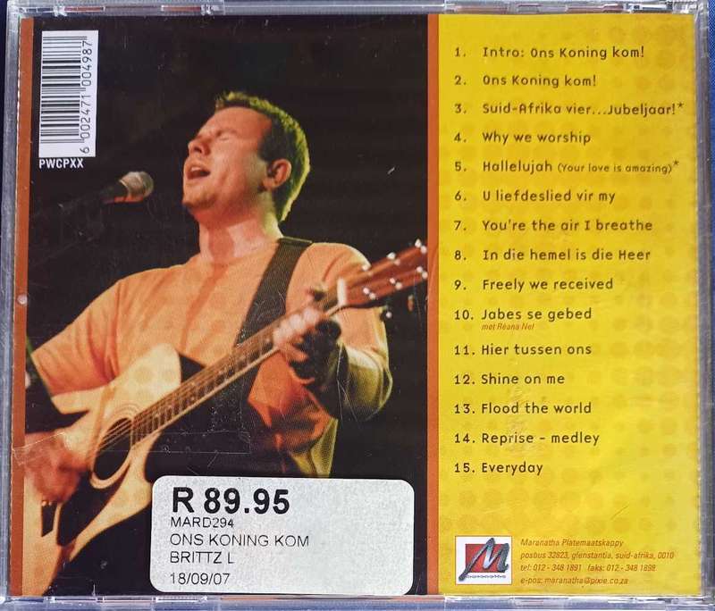 Louis Brittz - Ons koning kom cd