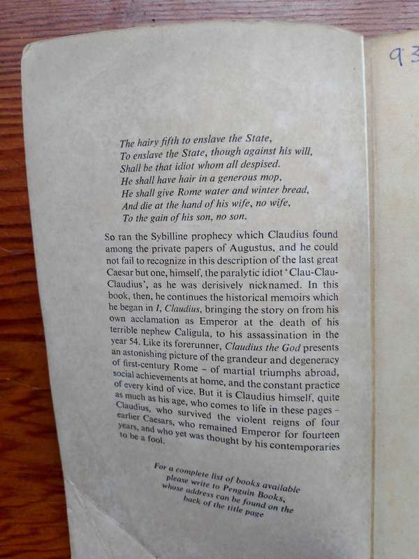 Claudius the God by Robert Graves