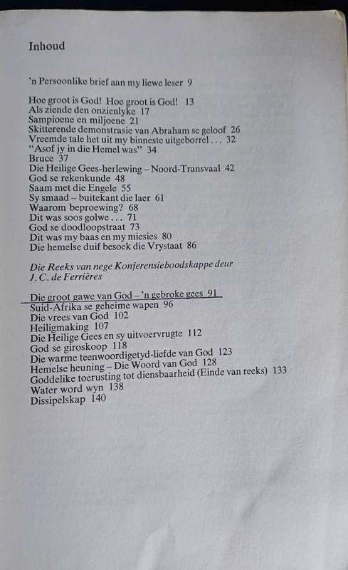 Langs die pad versamel deur mev JC de Ferrieres (Tant Sannie)