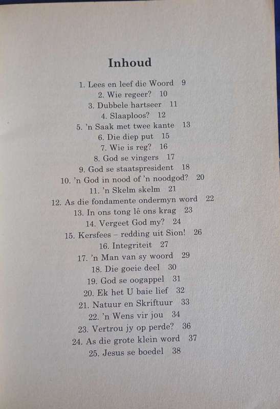 Vergeet God my deur Gerhard Koen