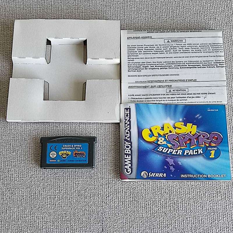 Crash & Spyro Super Pack Volume 1 Gameboy Advance Gba