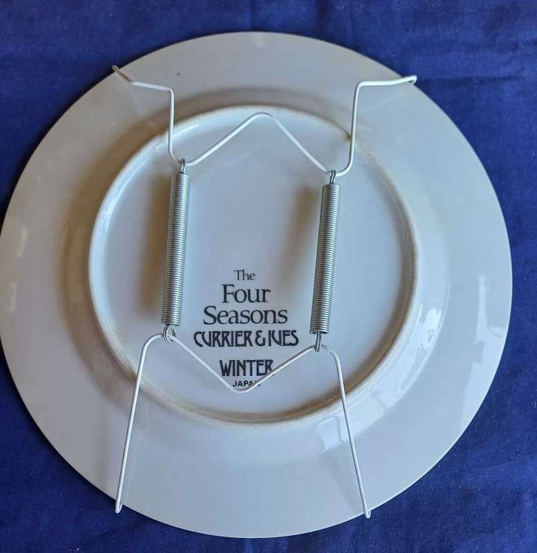 Currier & Ives The four seasons Winter plate