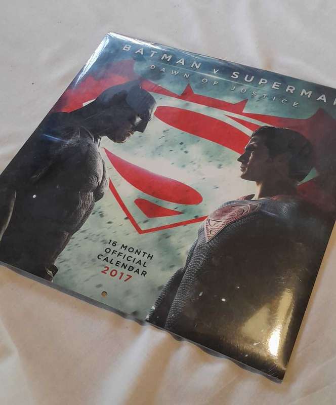 Batman vs Superman 2017 calender