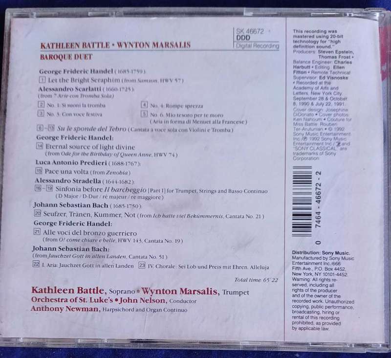 Baroque duet cd