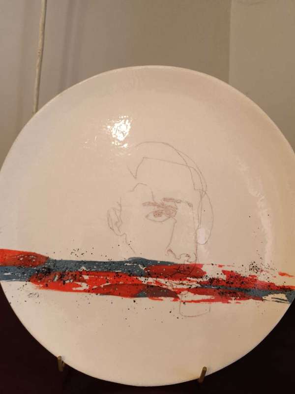 Ceramic Display Plate Artist Signed