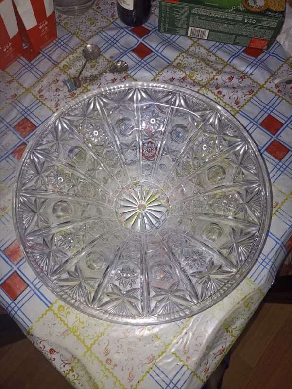 Vintage heavy vintage crystal bowl