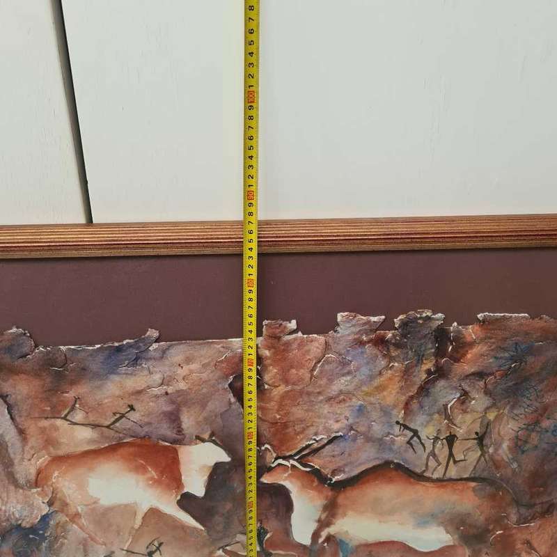 Large Bushman painting framed art