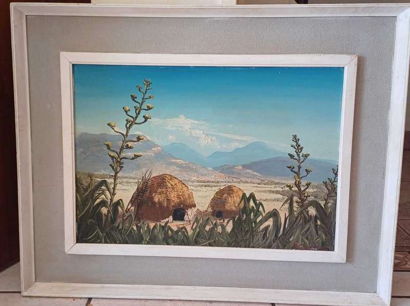 F Potgieter 1961 oil painting