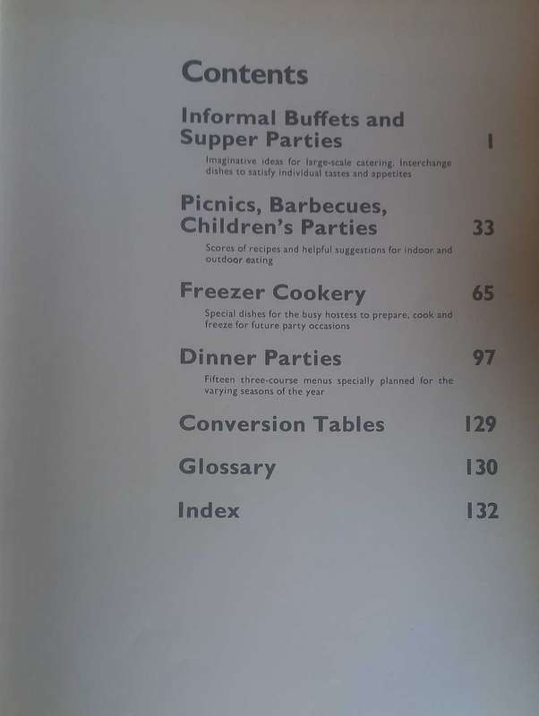 Cooking for special occasions
