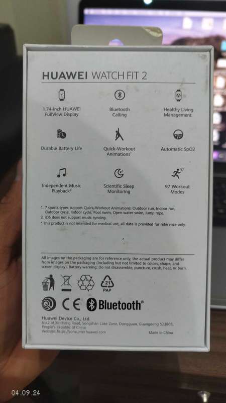 Huawei Watch Fit 2 in Rose Gold Color