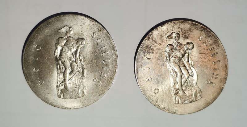 2 x 1966 Ireland 10 Shillings