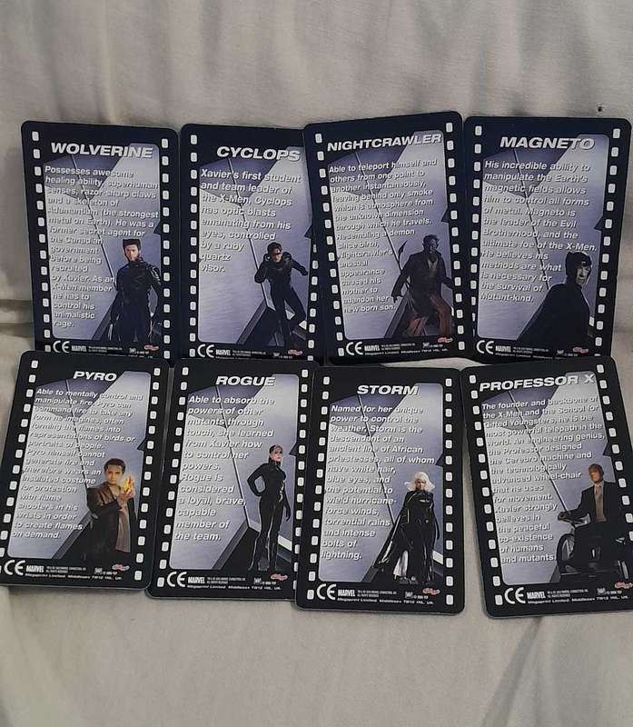 X-Men lenticular cards(Kellogs)