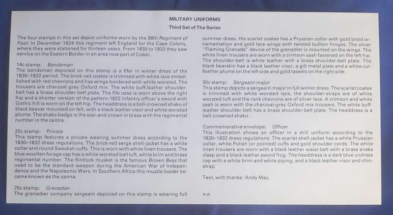First day envelope - Military uniforms