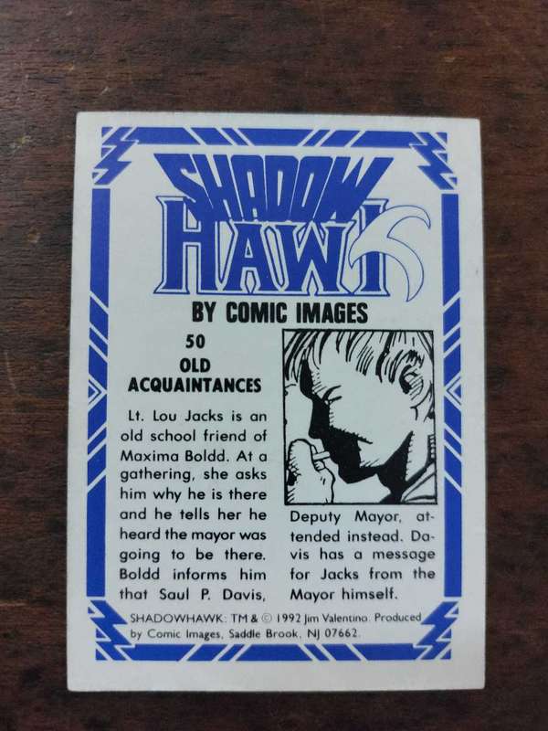 ShadowHawk #50 Old Acquaintances