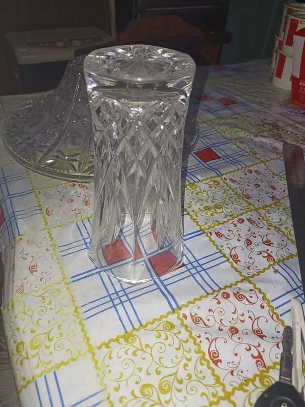 Vintage heavy vintage crystal bowl