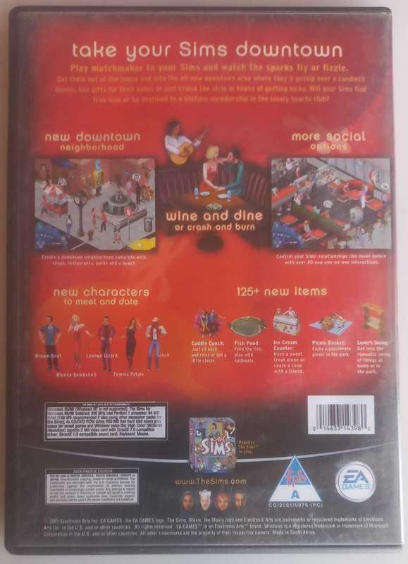 The Sims hot date expansion pack PC