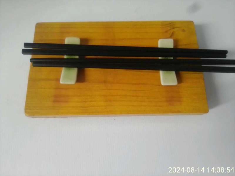 5 X SUSHI SERVING BOARDS, CHOPSTICKS AND RESTS.