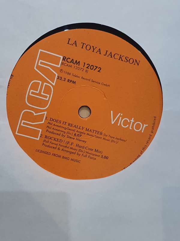 La Toya Jackson  You`re Gonna Get Rocked - Single Vinyl