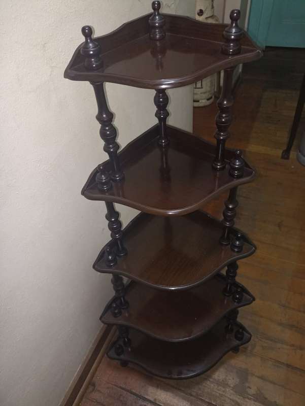 Vintage corner wooden table