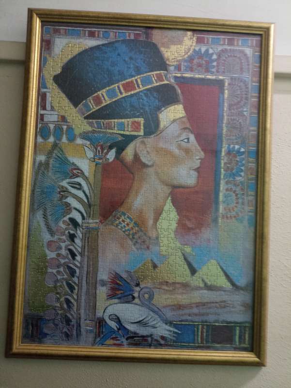 Nevertiti puzzle picture in frame