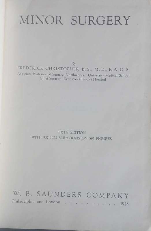 Minor surgery by Christopher