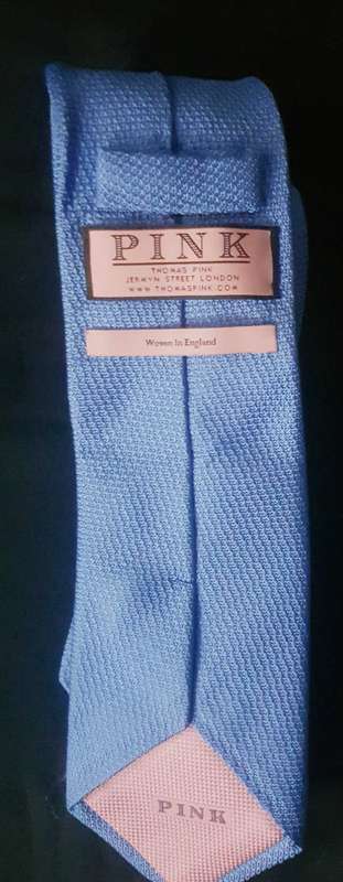Thomas Pink Woven Silk Tie
