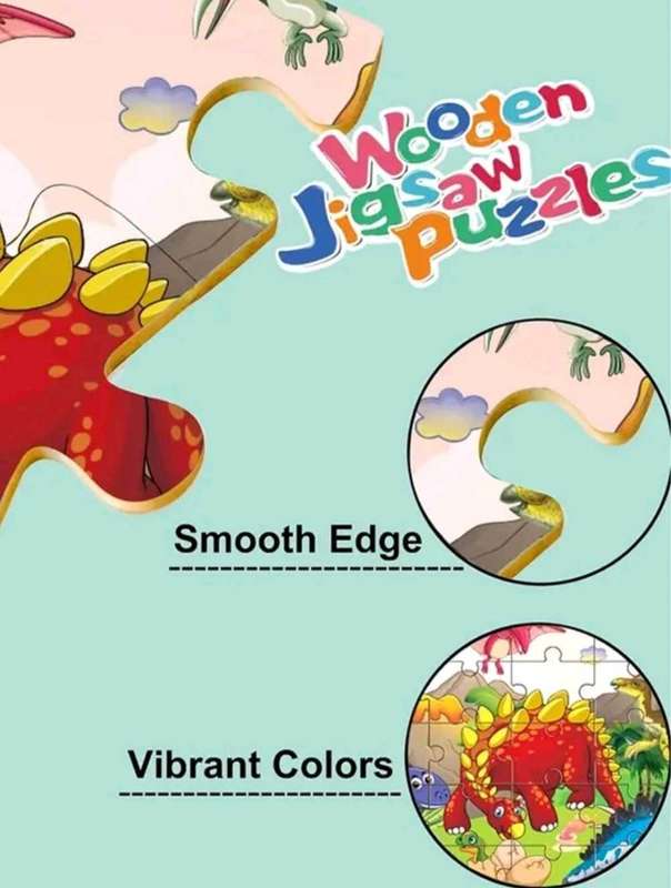 Wooden Jigsaw Puzzles for Kids 3-5  30-Piece Educational Puzzles for Toddlers, Boys & Girls