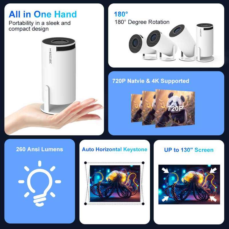 Smart WIFI LED Projector