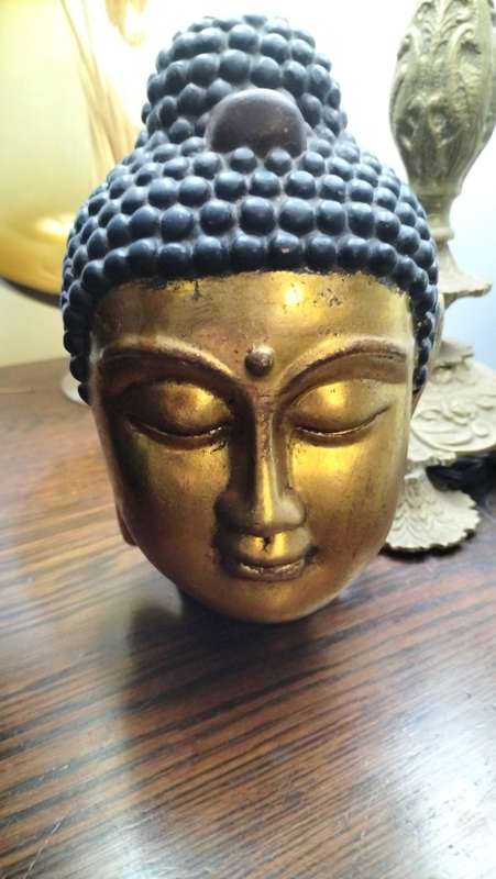 Golden Lacquered Buddah Head