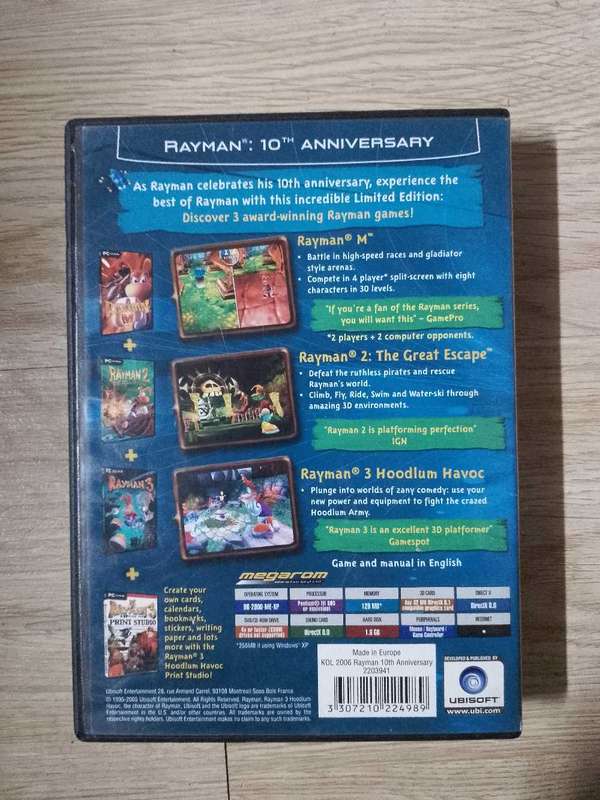 Rayman Anniversary collection for PC