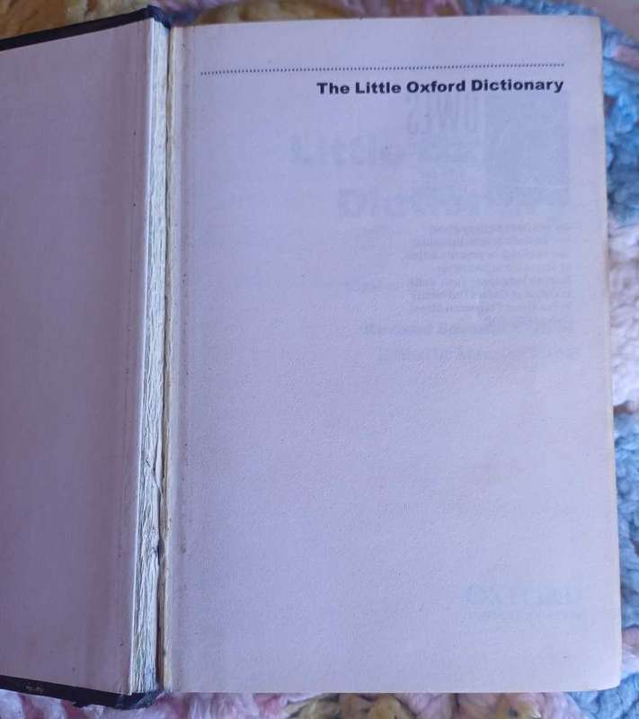 The little Oxford dictionary