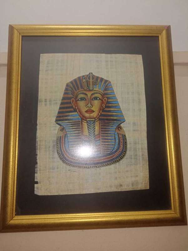 Papyrus Egyptian king Tutankhamen