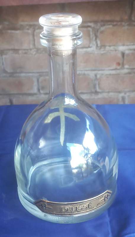 D`Usse Cognac bottle (empty)
