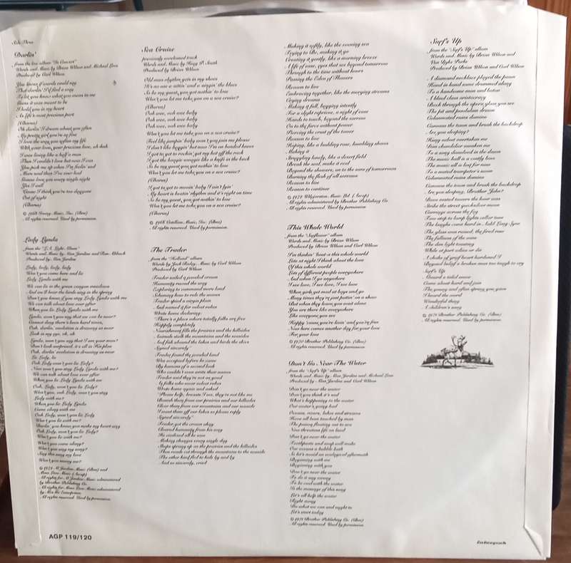 THE BEACH BOYS - TEN YEARS OF HARMONY LP VINYL RECORD. DOUBLE ALBUM.
