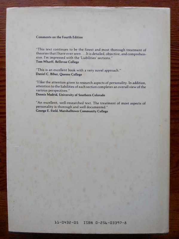 Personality: Strategies and Issues by Robert M. Liebert and Michael D. Spiegler (Fifth Edition)