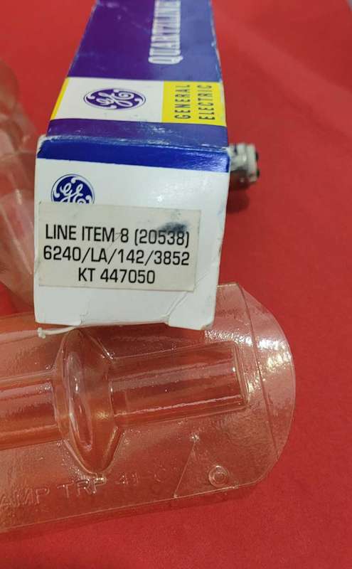 200w GENERAL ELECTRIC (USA) Quatzline 6.6A Studio/Stage Lamp Bulbs (Bid Per Piece)