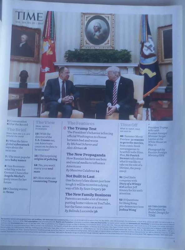 Time magazine May 29, 2017