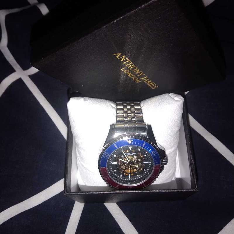 Anthony James Limited Edition Skeleton Sports Automatic Watch Steel