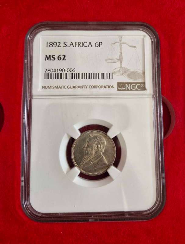 *1892 ZAR Kruger Set - Penny to Pond All graded