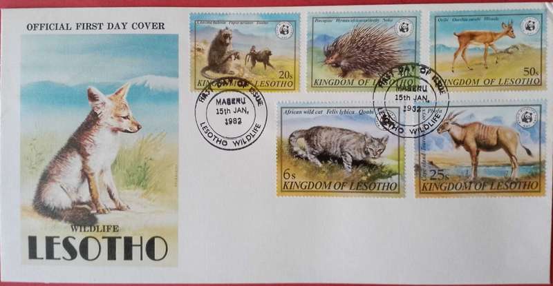 Lesotho wildlife fdc 1983