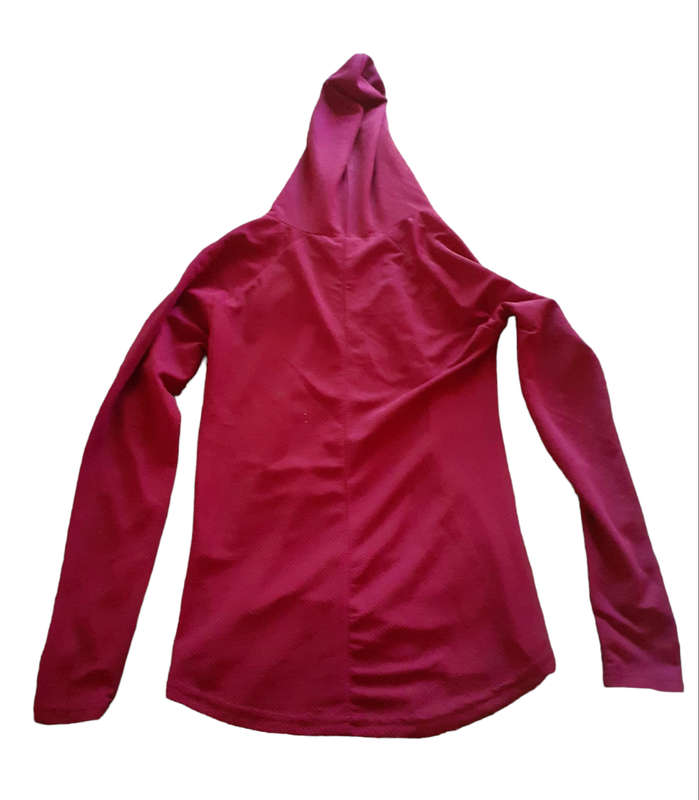 Long Sleeve Hooded Shirt Size S