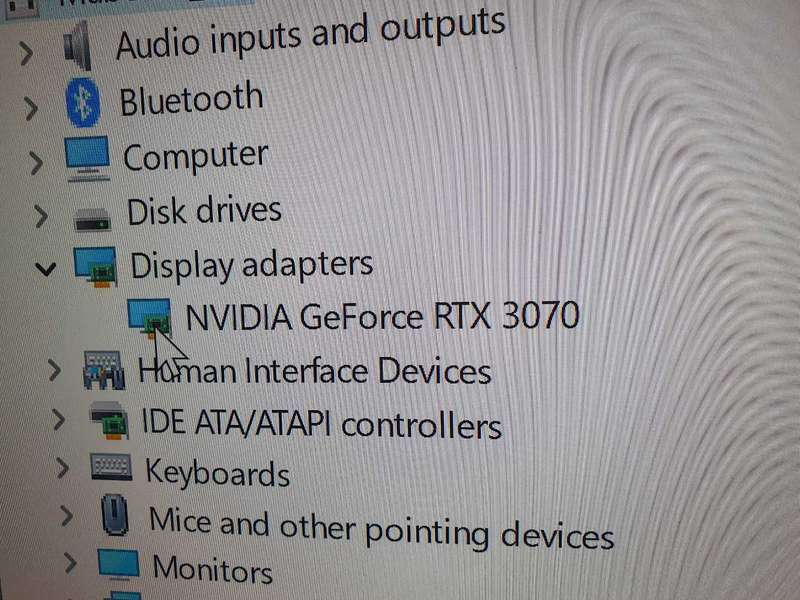 Gigabyte RTX3070 Graphics Card