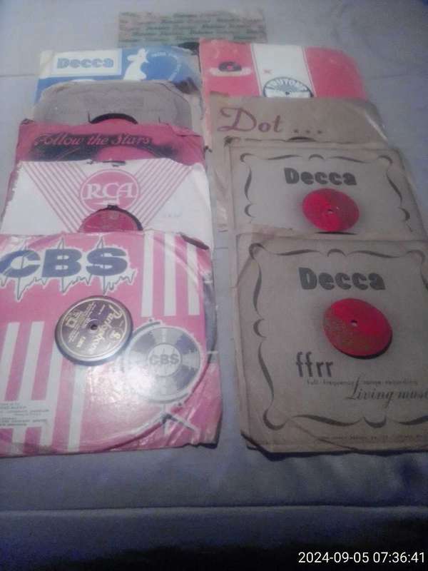 VINTAGE 10" VINYL RECORDS.  ( TOTAL OF 10 RECORDS)