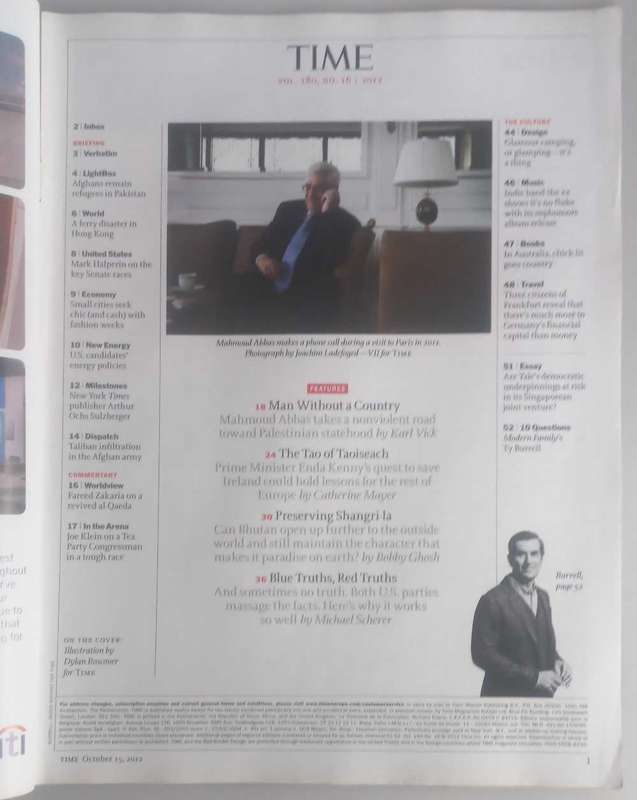 Time magazine October 15, 2012