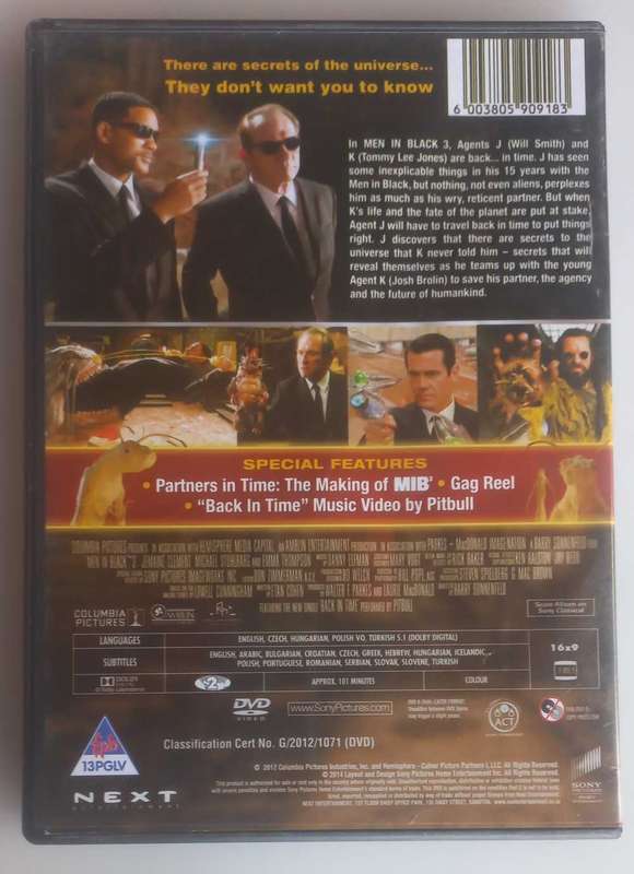 MIB 3 dvd