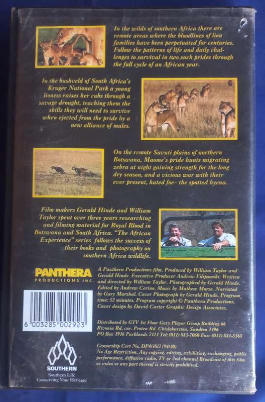 Royal blood, The African experience VHS